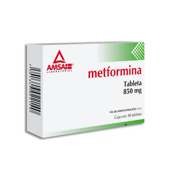 METFORMINA 850 MG CON 30 TABS