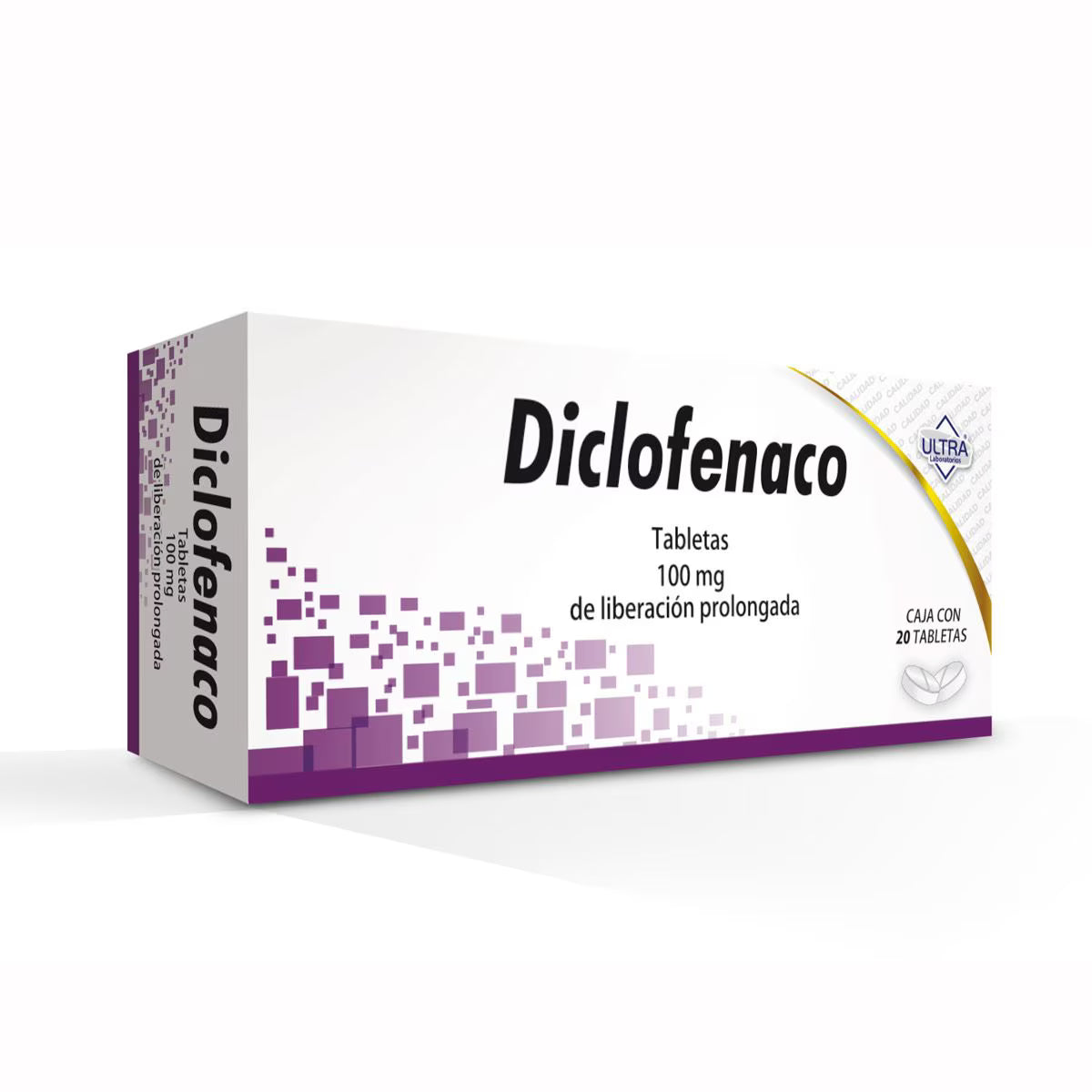 DICLOFENACO 100 MG CON 20 TABLETAS LIBERACION PROLONGADA