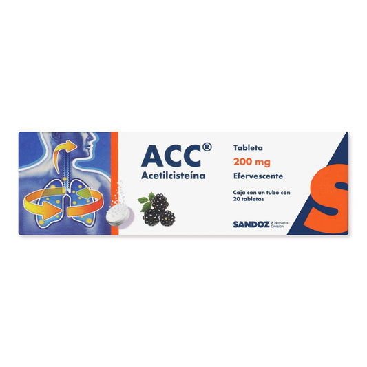 ACETILCISTEÍNA EFERVECENTE 200MG