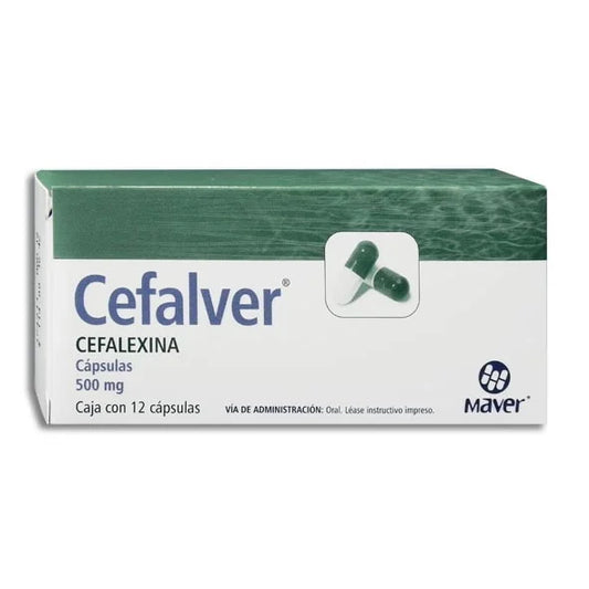 CEFALEXINA 500 MG CON 12 TABS