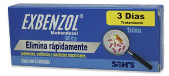 MEBENDAZOL 100 MG CON 6 TABS