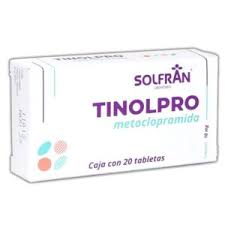 METOCLOPRAMIDA 10 MG CON 20 TABS