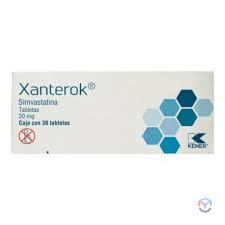 SIMVASTATINA 20 MG CON 30 TABS