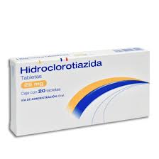 HIDROCLOROTIAZIDA 25 MG CON 20 TABS