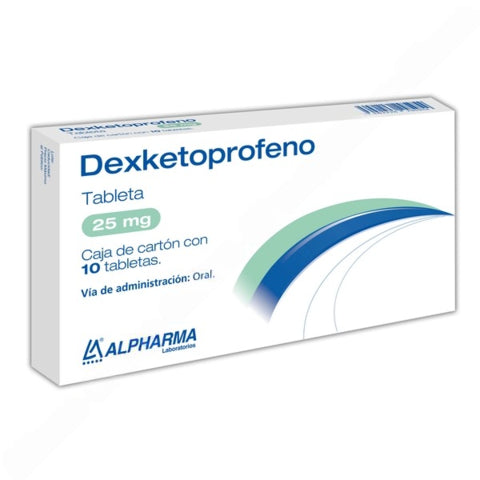 DEXKETOPROFENO 25 MG CON 10 TABS