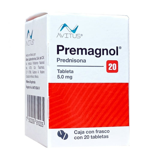 PREDNISONA 5 MG CON 20 TABS